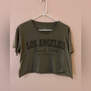 cropped Los Angeles shirt